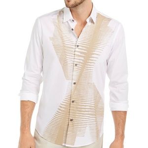 Alfani Men’s Abstract Line-Print Shirt